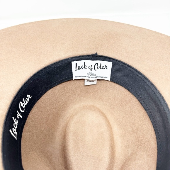 Lack of Color The Grove Fedora Hat Brown Wool w/ Suede Leather Band Sz Small - Picture 11 of 14